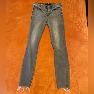 Express Grey Ankle Skinny Jeans Size 0